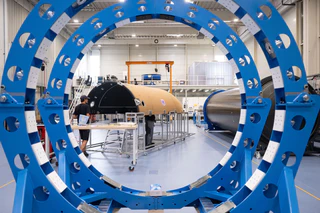 Das Raketen-Start-up Isar Aerospace darf ab Donnerstag seine erste Testrakete starten lassen. (Archivbild) — © Marijan Murat/dpa